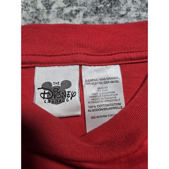 Vintage Disney 101 Dalmations Shirt Mens XL Red Embroidered Puppy Dog Pocket 90s - Picture 3 of 6